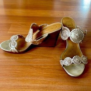 Jack Rogers Wedge Sandals - Size 9